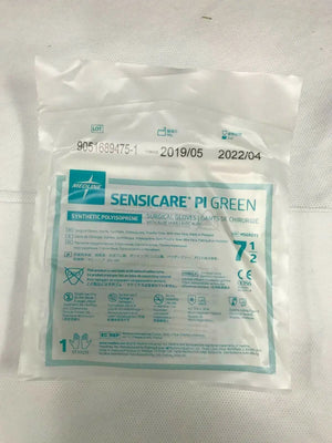
                  
                    Box Medline MSG9275 Sensicare PI Green Surgical Gloves with Aloe 7 1/2 | CEJ-87
                  
                