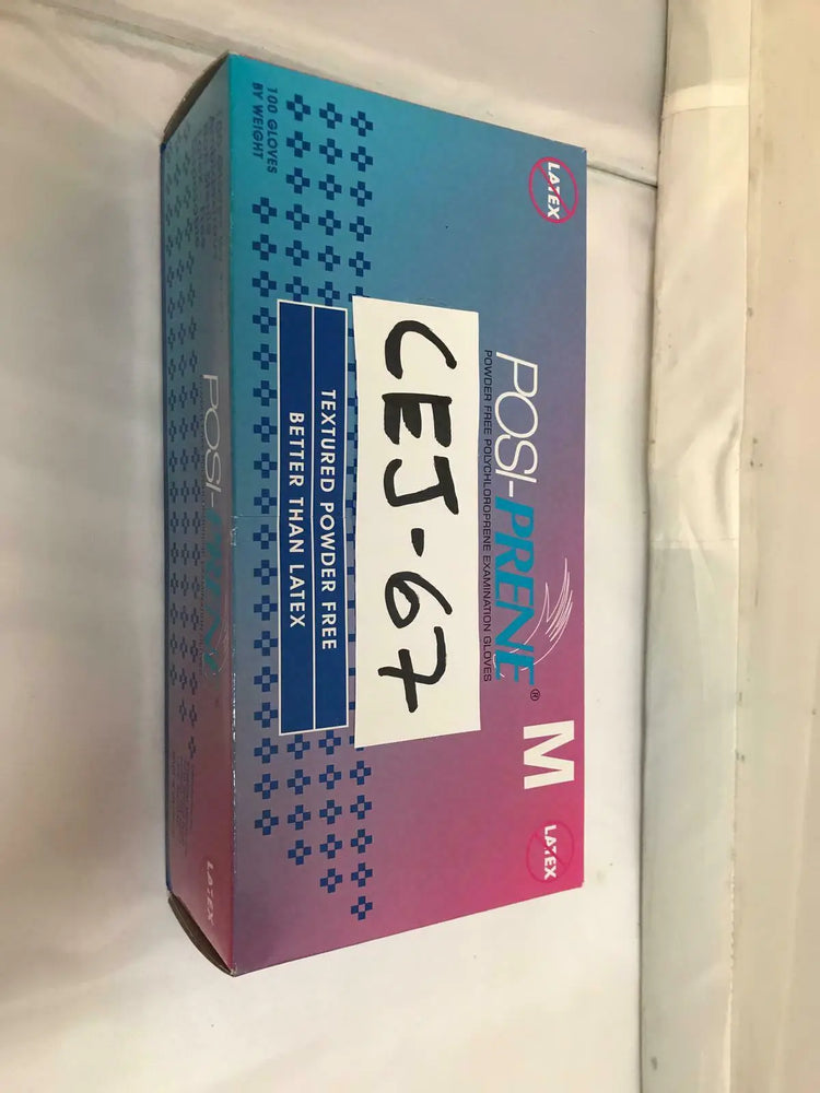 
                  
                    Lot of 2 Posi-Prene 2400 PF Textured Examination Gloves Med, Box of 100 | CEJ-67
                  
                