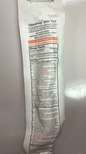 
                  
                    Lot of 3 - Carefusion 260815NS ChloraPrep with Tint 26ml Applicator | CEJ-72
                  
                