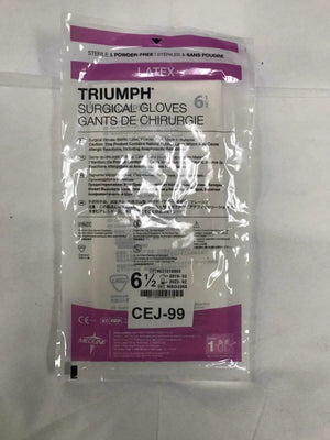 
                  
                    Lot of 2 - Medline MSG2265 Triumph Surgical Gloves Size 6 1/2 | CEJ-99
                  
                