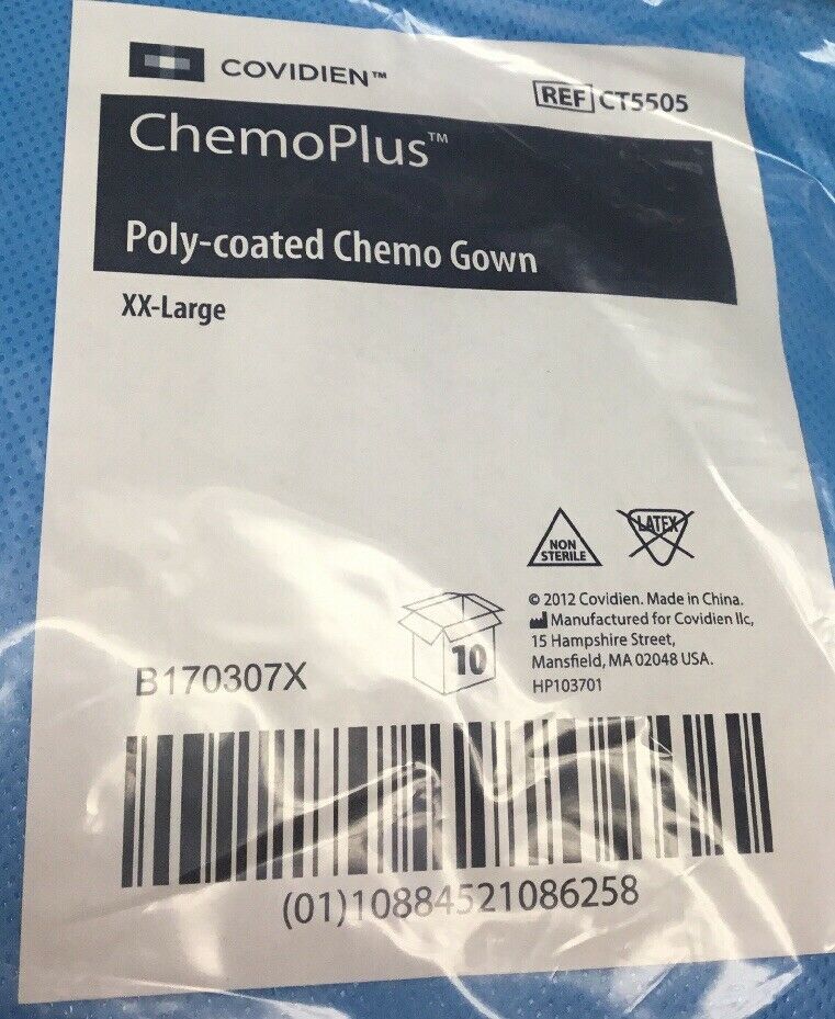 
                  
                    Covidien ChemoPlus Poly-coated Chemo Gown 2XL CT5505 | KeeboMed
                  
                