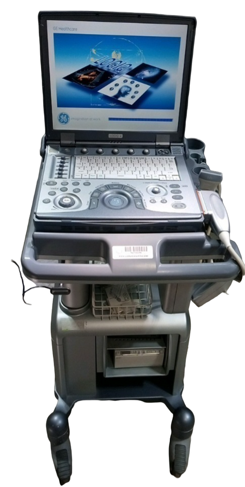 GE LOGIQ E PORTABLE ULTRASOUND MACHINE WITH 1 PROBE (12L)