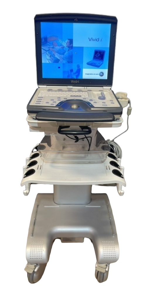 GE Vivid I Color Doppler Ultrasound Scanner Machine DOM 2013  with cart
