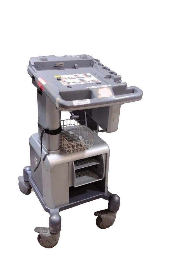 Cart Trolley for GE LogiQ E and I  with Triple probe connector-Docking