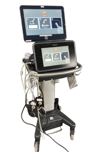 
                  
                    Sonosite X Porte Ultrasound with two probes: Convex and Linear Array
                  
                
